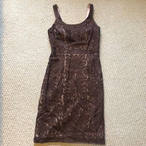 New Sue Wong Brown Lace Dress Size 0
